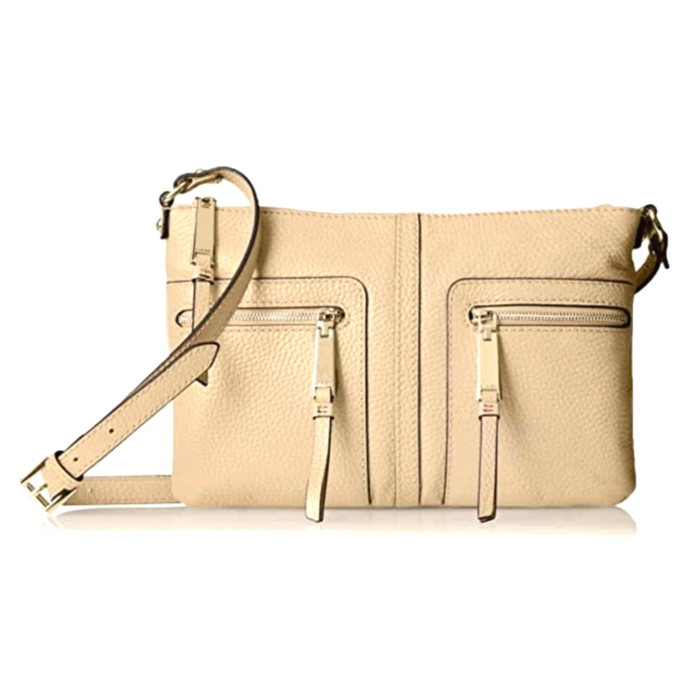 Tommy Hilfiger Crossbody Messenger Bag Nude Brown